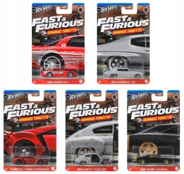 HOT WHEELS FAST AND FURIOUS Dominic Toretto 1-5 zestaw 5 szt. 2024