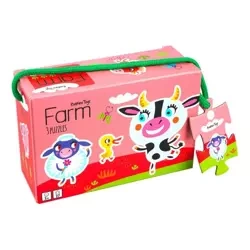 Moje pierwsze puzzle, 3 układanki - Barbo Toys