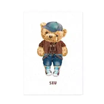 Plakat 30x40 cm. Fluffy Puffy Stu