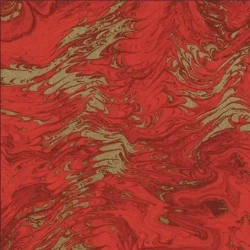 Papier do origami 15x15 cm 24K Marmur czerwony - Tassotti