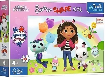 Puzzle 60 Super Shape XXL Weseli Przyjaciele Gabi - Trefl