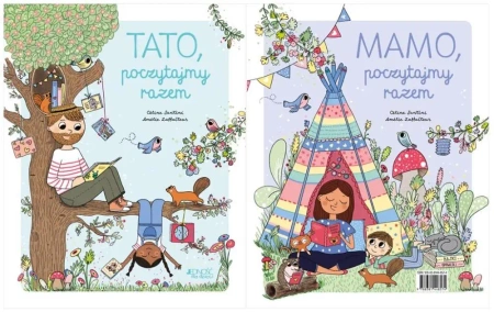 Pakiet: Tato, poczytajmy razem. Mamo, poczytajmy.. - Cline Santini, Amlie Laffaiteur, Katarzyna Sarek