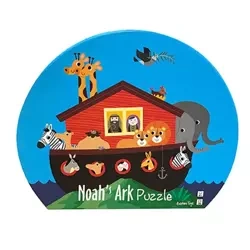 Puzzle dla dzieci w ozdobnym pudełku Arka Noego - Barbo Toys