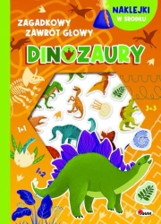 Dinozaury - wypukłe naklejki. Zagadkowy zawrót głowy - Elżbieta Korolkiewicz