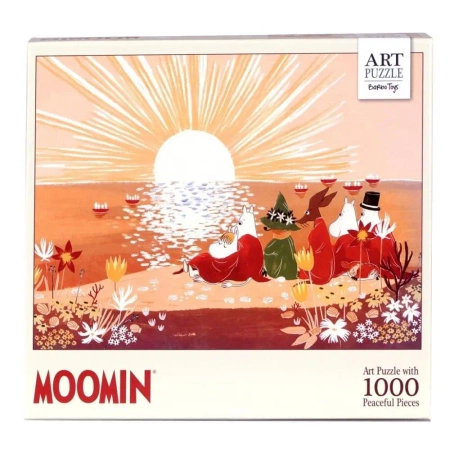 Puzzle 1000 artystyczne Muminki czerwone - Cass film