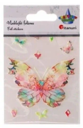Naklejki foliowe motyl 74x55mm 9szt - Titanum