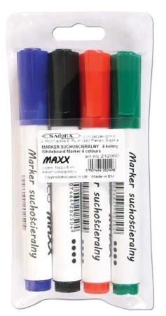 Marker suchościeralny Maxx 4 kolory - Cresco