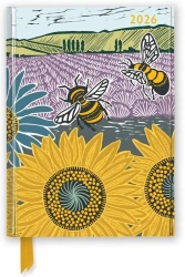 Terminarz 2026 A5 Pole słoneczników Kate Heiss TW - Flame Tree