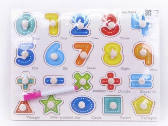 Puzzle drewniane cyferki