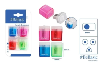 Temperówka z pojemnikiem 4szt - BeBasic