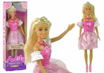 Lalka Anlily princess księżniczka różowa - Leantoys