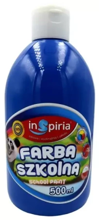 Farba szkolna ciemnoniebieska 500ml - InSpiria