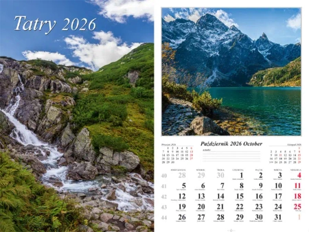 Kalendarz 2026 ścienny Tatry - praca zbiorowa