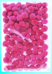 Pompony różowe10mm100szt - Galeria Hobby