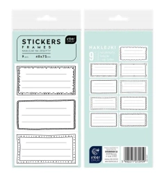 Naklejki na zeszyt Ramki 9 naklejek - INTERDRUK