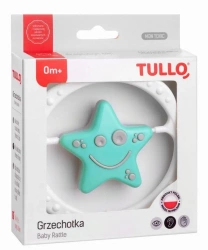 Grzechotka gwiazdka miętowo-szara - Tullo