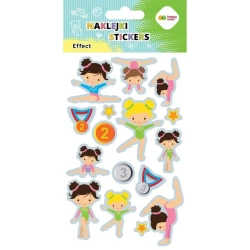 Naklejki Gymnastics 10x20cm HAPPY COLOR - GDD