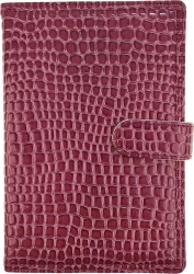 Kalendarz 2026 A5 dzienny z zapięciem krokodyl fioletowy - Panta Plast kalendarze