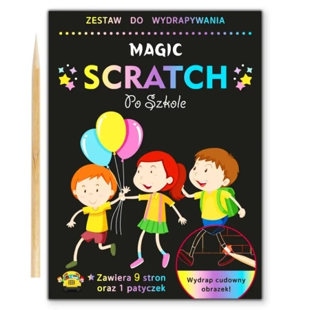 2w1 Wydrapywanka i kolorowanka Po szkole - Tobby