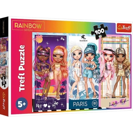 Puzzle 100 Tęczowe laleczki TREFL