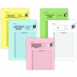 Przekładki do akt osobowych A4 "ABCDE" - Panta Plast