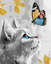 Malowanie po numerach - Marzycielskie Kociątko - Ideyka