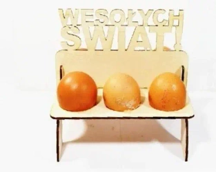 Podstawka pod 6 jajek do ozdabiania Wesołych Świąt - Galeria Hobby