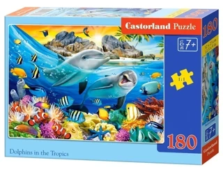 Puzzle 180 Dolphins in the Tropics CASTOR - Castorland