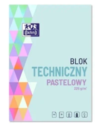 Blok techniczny A4/10K 225g pastelowy (20szt) - Oxford