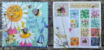 Kalendarz 2026 ścienny notatnikowy Pszczółki - Alex Clark