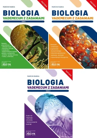 Biologia Vademecum z zadaniami tom 1+ 2 + 3 PAKIET Rabka M. Rabka Marcin - Marcin Rabka