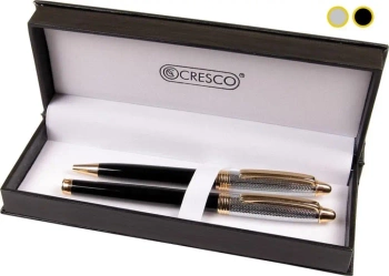 Pióro + długopis Majestic w etui 38 mix - Cresco