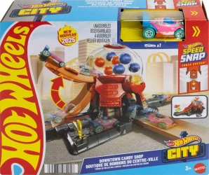 Hot Wheels City. JBM62 Sklepik guma balonowa + autko