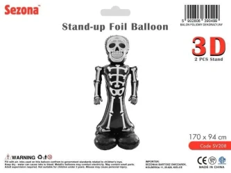 Balon Halloween Szkielet 170x94cm - Sezona