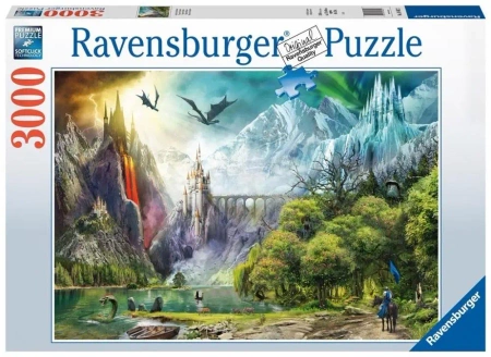 Puzzle 3000 Panowanie smoków - Ravensburger