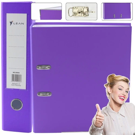 Segregator A4/75mm purpurowy - Leantoys