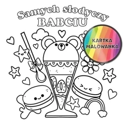 Karnet KW Kolorowanka słodycze Babcia - Henry