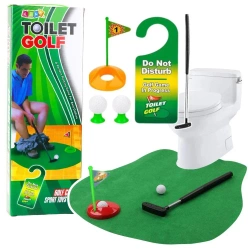 Zestaw gra zręcznościowa golf toaletowy - Leantoys