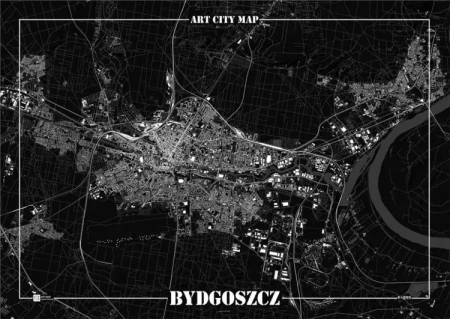 Plakat dekoracyjny - Bydgoszcz - Art-Map