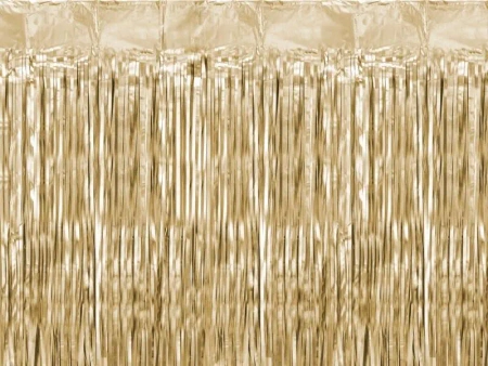 Kurtyna party złota 100x200cm - PartyDeco