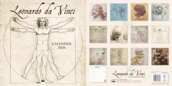 Kalendarz 2026 ścienny Leonardo da Vinci Wall - Praca zbiorowa