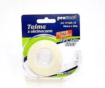 Taśma biurowa z obcinaczem 19mmx33m - Penword