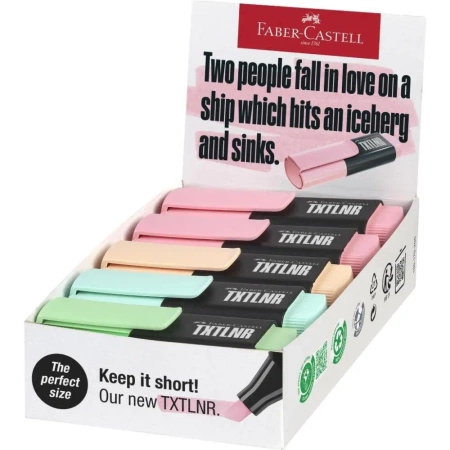 Zakreślacz mini TXTLNR pastel (10szt) - Faber Castell