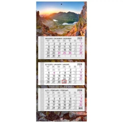 Kalendarz 2026 trójdzielny główka płaska Tatry - EV-Corp