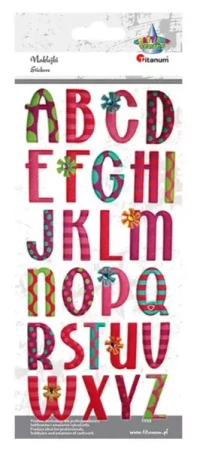 Naklejki wypukłe miękkie alfabet 26szt - Titanum