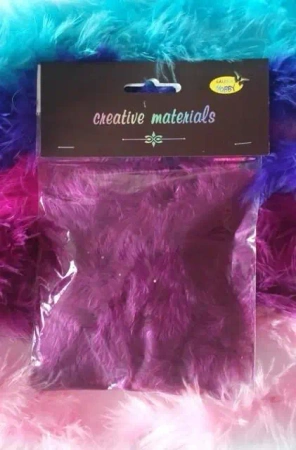 Girlanda z piór bordowa 2m - Galeria Hobby