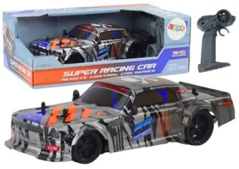 Auto R/C 1:18 sportowe szare - Leantoys