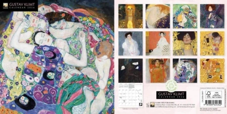 Kalendarz 2026 ścienny kwadrat Gustav Klimt - Flame Tree