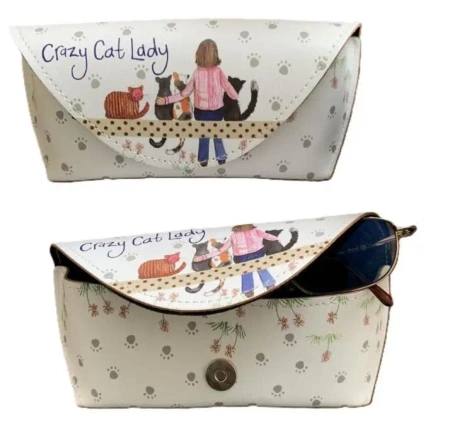 Etui na okulary GL09 Crazy Cat Lady Kociara - Alex Clark