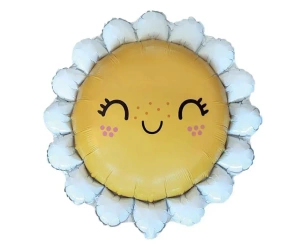Balon foliowy 61cm Stokrotka uśmiechnięta - Godan